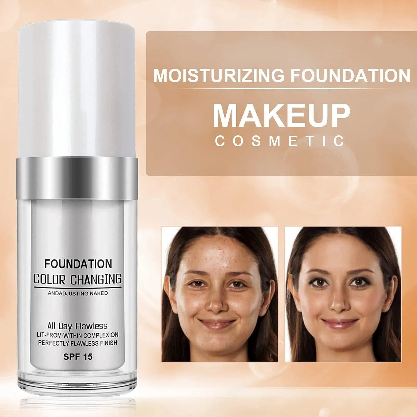 🔥LAST DAY - BUY 1 GET 1 FREE JUST $9.99 PER BOTTLE🎉Colour Changing Mature Skin Foundation